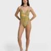 Vaca Soleil Deep V One-Piece Swimsuit