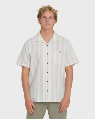 Victoria Vacay Short Sleeve Woven Shirt