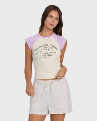 Wanderer Lilac Stripe Woven Shorts