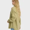 Wanderer Solid Long Sleeve Woven Top