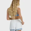 Wanderer-Sun Stamp Elastic Waist Shorts