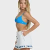 Wanderer-Sun Stamp Elastic Waist Shorts