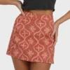 Wave Washed Printed Skirt