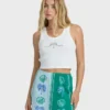 Wave Washed Printed Skirt